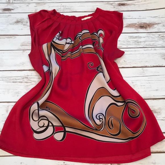 LOFT Tops - ❤️ final price Red Loft Sleeveless Blouse. SP